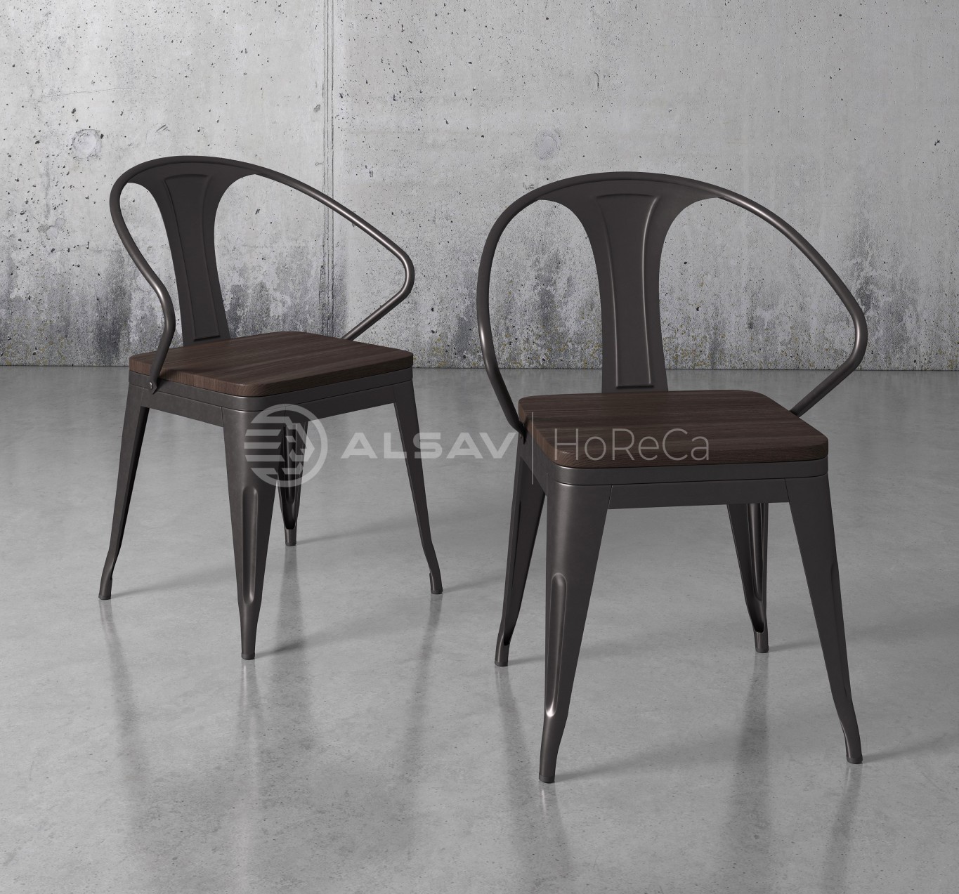 Металлические стулья для бистро, кафе, ресторанов и уличных веранд